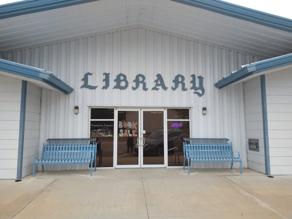 Enterprise Library with solar benches